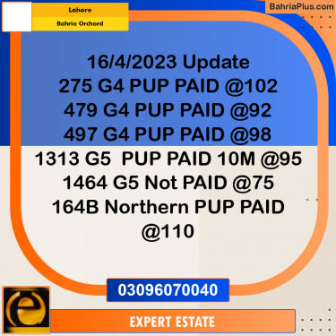 10 Marla Residential Plot for Sale in Bahria Orchard, Lahore - (BP-285515)