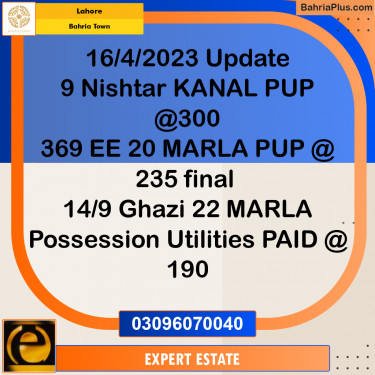 1 Kanal Residential Plot for Sale in Bahria Town, Lahore - (BP-285524)