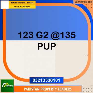 1 Kanal Residential Plot for Sale in Phase 4 - G2 Block -  Bahria Orchard, Lahore - (BP-285542)