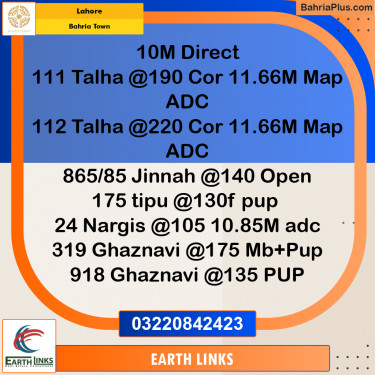 Residential Plot for Sale in Bahria Town, Lahore - (BP-285591)