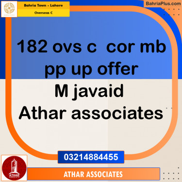 Residential Plot for Sale in Overseas C -  Bahria Town, Lahore - (BP-285707)