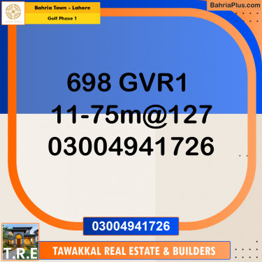 12 Marla Residential Plot for Sale in Golf Phase 1 -  Bahria Town, Lahore - (BP-285806)