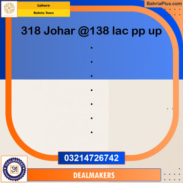 Residential Plot for Sale in Bahria Town, Lahore - (BP-285845)