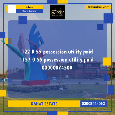 5 Marla Residential Plot for Sale in Bahria Orchard, Lahore - (BP-286020)