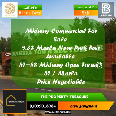 Commercial Plot for Sale in Bahria Town, Lahore - (BP-286081)