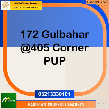 1 Kanal Residential Plot for Sale in Sector C - Gulbahar Block -  Bahria Town, Lahore - (BP-286221)