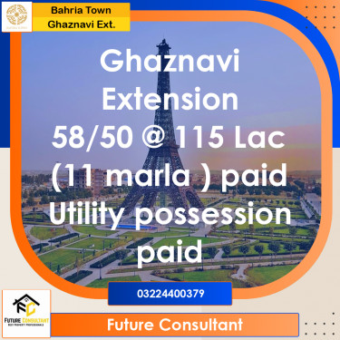 11 Marla Residential Plot for Sale in Sector F - Ghaznavi Ext. Block -  Bahria Town, Lahore - (BP-286420)