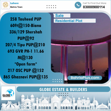 Residential Plot for Sale in Bahria Town, Lahore - (BP-286575)