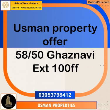 Residential Plot for Sale in Sector F - Ghaznavi Ext. Block -  Bahria Town, Lahore - (BP-286583)