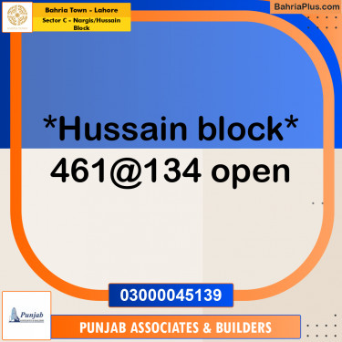 10 Marla Residential Plot for Sale in Sector C - Nargis/Hussain Block -  Bahria Town, Lahore - (BP-286753)