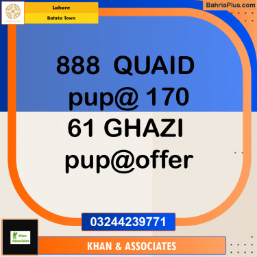 Residential Plot for Sale in Bahria Town, Lahore - (BP-287048)