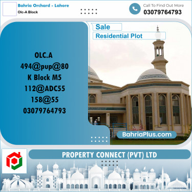 Residential Plot for Sale in OLC-A Block -  Bahria Orchard, Lahore - (BP-287077)