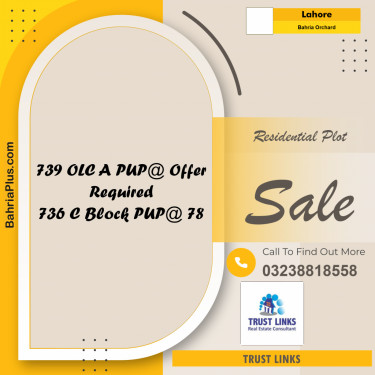 Residential Plot for Sale in Bahria Orchard, Lahore - (BP-287187)