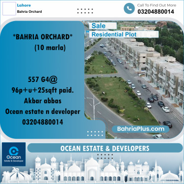 Residential Plot for Sale in Bahria Orchard, Lahore - (BP-287408)
