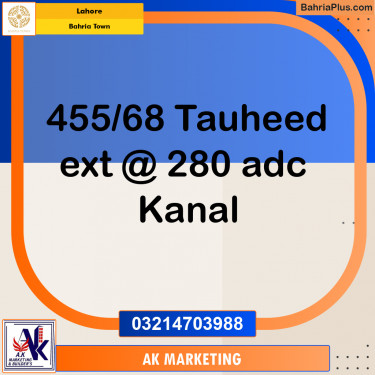 Residential Plot for Sale in Bahria Town, Lahore - (BP-287440)