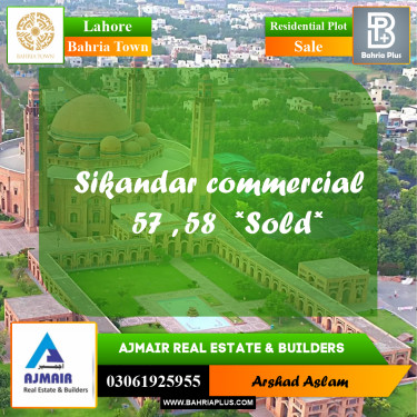 Residential Plot for Sale in Bahria Town, Lahore - (BP-287518)