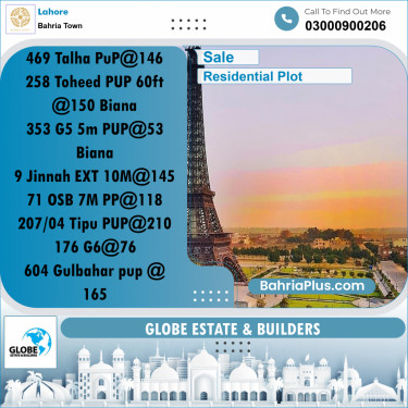 Residential Plot for Sale in Bahria Town, Lahore - (BP-287609)