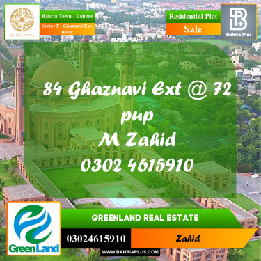 5 Marla Residential Plot for Sale in Sector F - Ghaznavi Ext. Block -  Bahria Town, Lahore - (BP-287611)