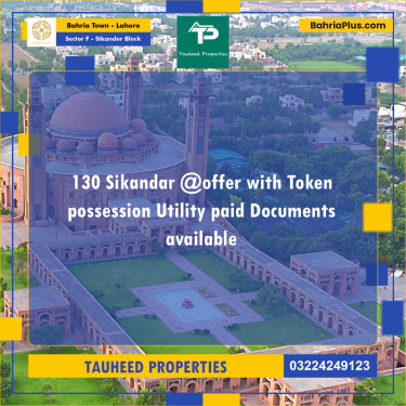 10 Marla Residential Plot for Sale in Sector F - Sikander Block -  Bahria Town, Lahore - (BP-287817)