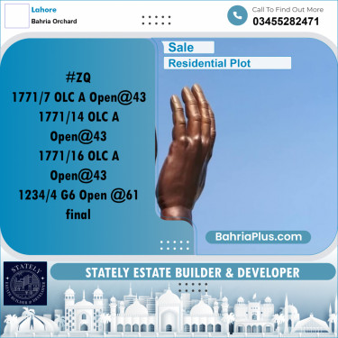 Residential Plot for Sale in Bahria Orchard, Lahore - (BP-287858)