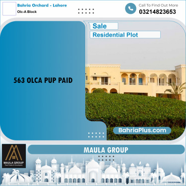 5 Marla Residential Plot for Sale in OLC-A Block -  Bahria Orchard, Lahore - (BP-287918)