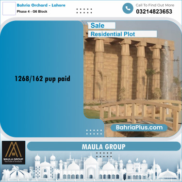 5 Marla Residential Plot for Sale in Phase 4 - G6 Block -  Bahria Orchard, Lahore - (BP-287976)