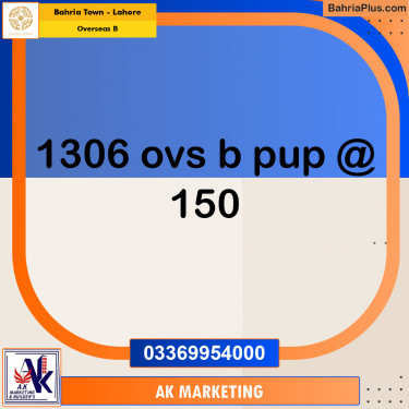 10 Marla Residential Plot for Sale in Overseas B -  Bahria Town, Lahore - (BP-288138)