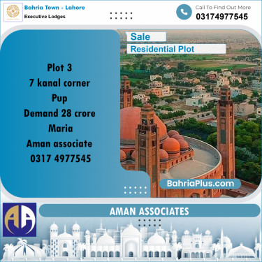 Residential Plot for Sale in Executive Lodges -  Bahria Town, Lahore - (BP-288206)