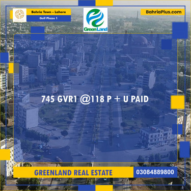 10 Marla Residential Plot for Sale in Golf Phase 1 -  Bahria Town, Lahore - (BP-288211)