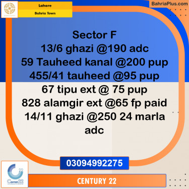 10 Marla Residential Plot for Sale in Bahria Town, Lahore - (BP-288220)