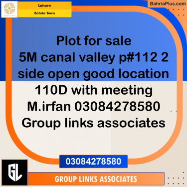 Residential Plot for Sale in Bahria Town, Lahore - (BP-288279)