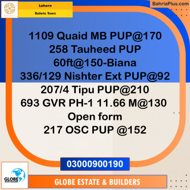 Residential Plot for Sale in Bahria Town, Lahore - (BP-288449)