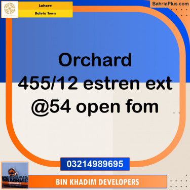 Residential Plot for Sale in Bahria Town, Lahore - (BP-288683)