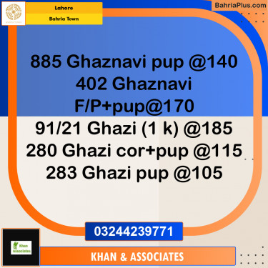 Residential Plot for Sale in Bahria Town, Lahore - (BP-288749)