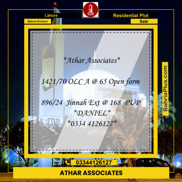 5 Marla Residential Plot for Sale in Bahria Orchard, Lahore - (BP-288823)