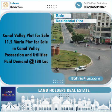 11.5 Marla Residential Plot for Sale in Bahria Town, Lahore - (BP-289312)