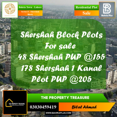 Residential Plot for Sale in Sector F - Shershah Block -  Bahria Town, Lahore - (BP-289357)