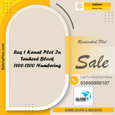 Residential Plot for Sale in Bahria Town, Lahore - (BP-289403)