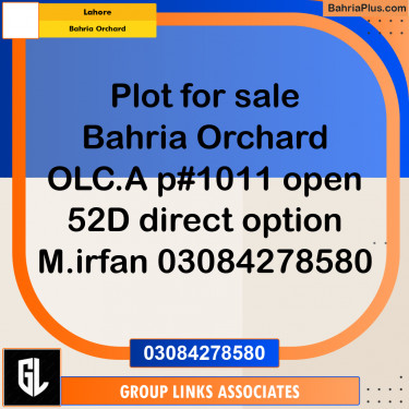 Residential Plot for Sale in Bahria Orchard, Lahore - (BP-289455)