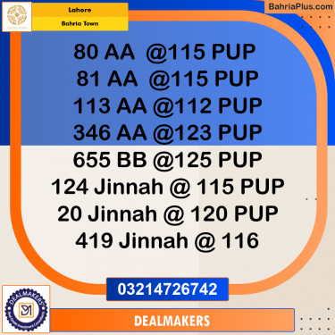 Residential Plot for Sale in Bahria Town, Lahore - (BP-289931)