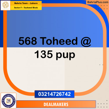 10 Marla Residential Plot for Sale in Sector F - Tauheed Block -  Bahria Town, Lahore - (BP-289934)
