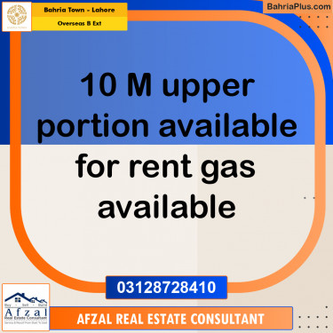 10 Marla Residential House for Rent in Overseas B Ext -  Bahria Town, Lahore - (BP-289952)