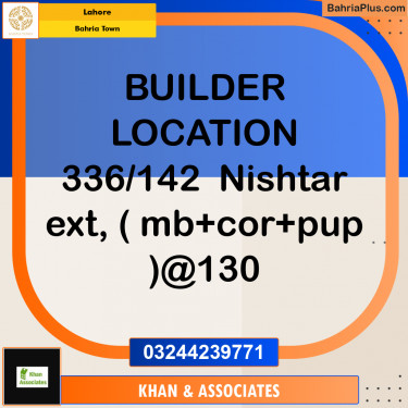 Residential Plot for Sale in Bahria Town, Lahore - (BP-290104)