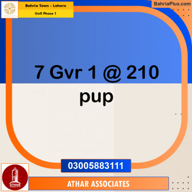 1 Kanal Residential Plot for Sale in Golf Phase 1 -  Bahria Town, Lahore - (BP-290167)