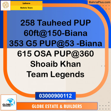 10 Marla Residential Plot for Sale in Bahria Town, Lahore - (BP-290201)