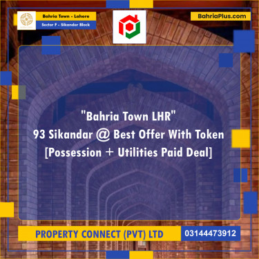 10 Marla Residential Plot for Sale in Sector F - Sikander Block -  Bahria Town, Lahore - (BP-290351)
