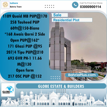 Residential Plot for Sale in Bahria Town, Lahore - (BP-290410)