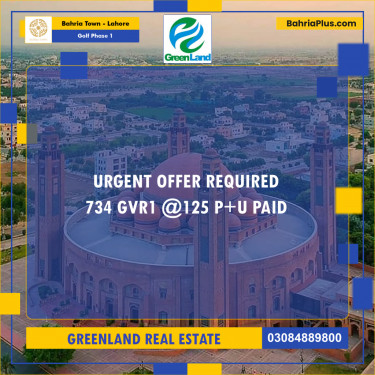 10 Marla Residential Plot for Sale in Golf Phase 1 -  Bahria Town, Lahore - (BP-290436)