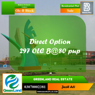 8 Marla Residential Plot for Sale in OLC-B Block -  Bahria Orchard, Lahore - (BP-290541)