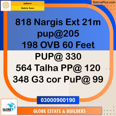 Residential Plot for Sale in Bahria Town, Lahore - (BP-290653)